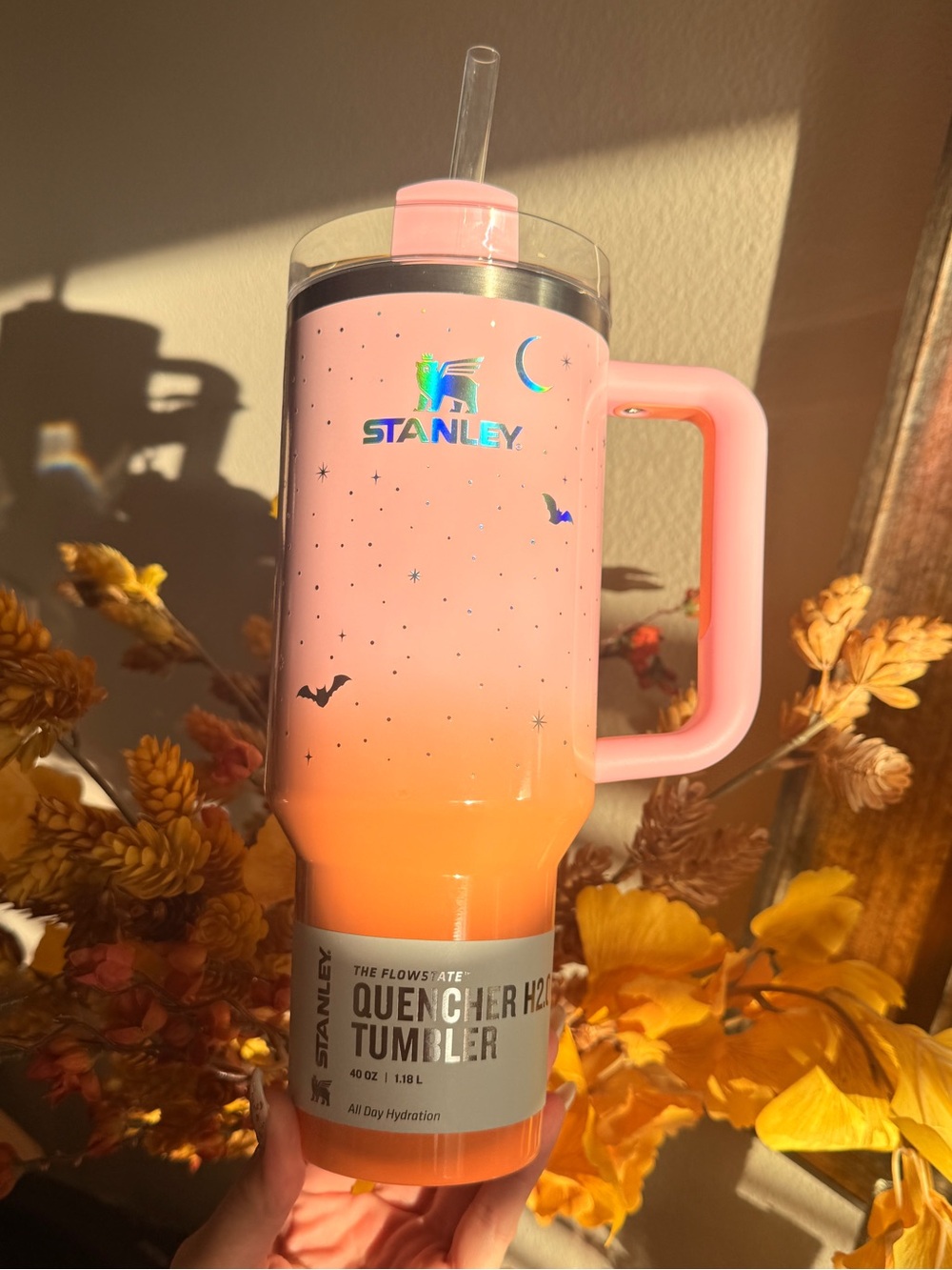 Stanley Halloween Stainless Steel H2.0 Flowstate Quencher Tumbler Spellcast Pink